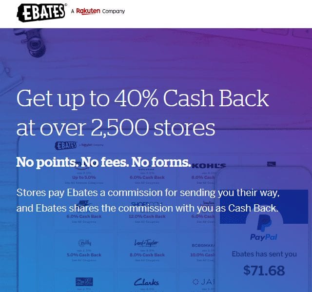 Cashback sites to save money