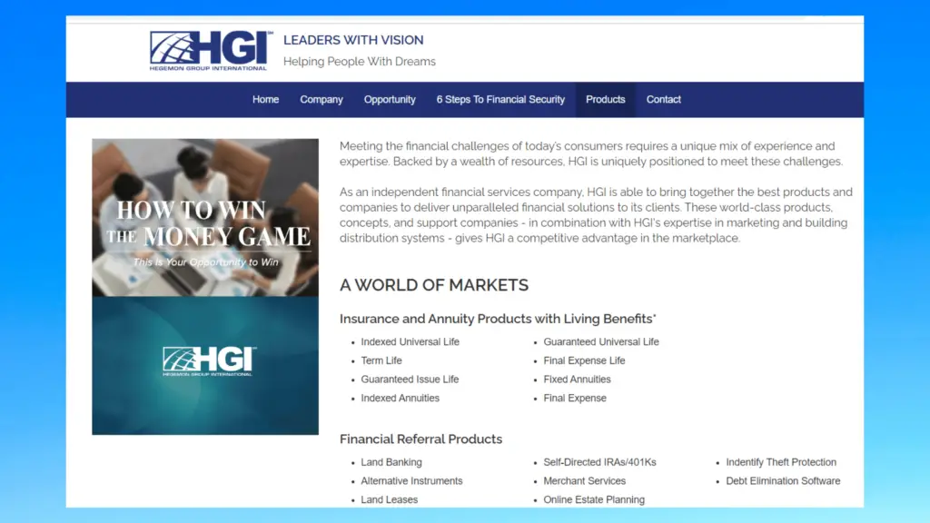 HGI Products